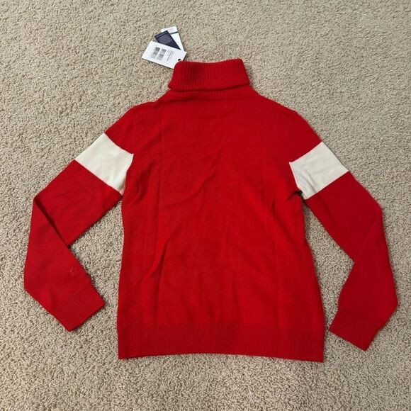 Perfect Moment Ski Merino Wool Sweater Mock Neck Base Layer Large Red NWT - Picture 2 of 5